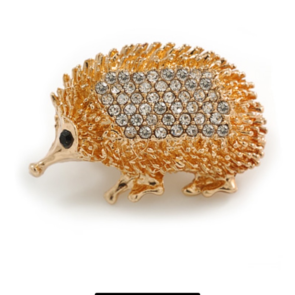 Blinged Out Hedgehog Pendant - New in Box